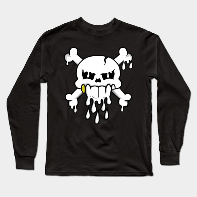 Melting skully Long Sleeve T-Shirt by Hoofster